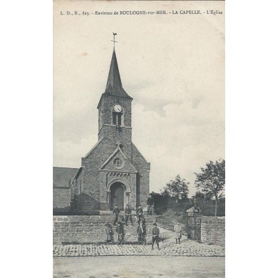 La Capelle-lès-Boulogne L'église 1915